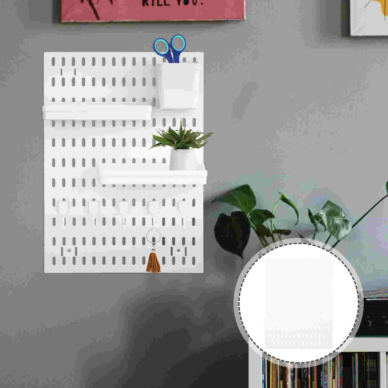 

Pegboard Wall Tool Organizer Garage Board Peg Control Storage Hooks Hanger Panel Mount Pegboards Room Organiser Living Holder