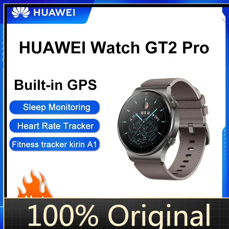

Смарт-часы HUAWEI GT 2 Pro спортивные, оригинальные умные часы с поддержкой Bluetooth, звонки по Bluetooth, спортивные, с приложением для экологии, 46 мм, две ...