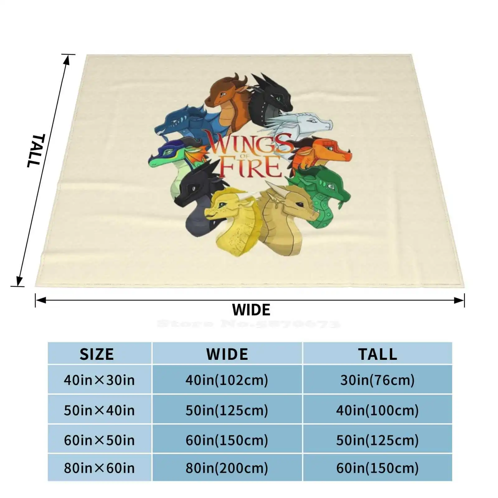 Of Fire All Dragon Низкая цена Новая новинка с принтом Модное мягкое теплое одеяло Wings Wof