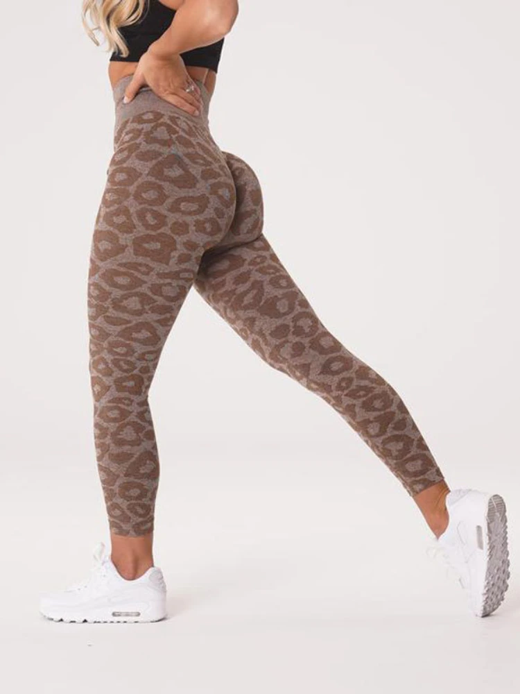 

Seamless Leggings Female Clorhing Gym High Waist Pants for Women Fashion Sexy Hip Lift Sweatpants Fitness Leopard Print Leggings