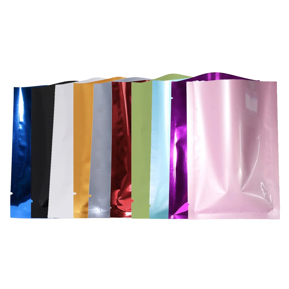 100 шт. герметичный майларовый мешок с открытым верхом плоская упаковка для