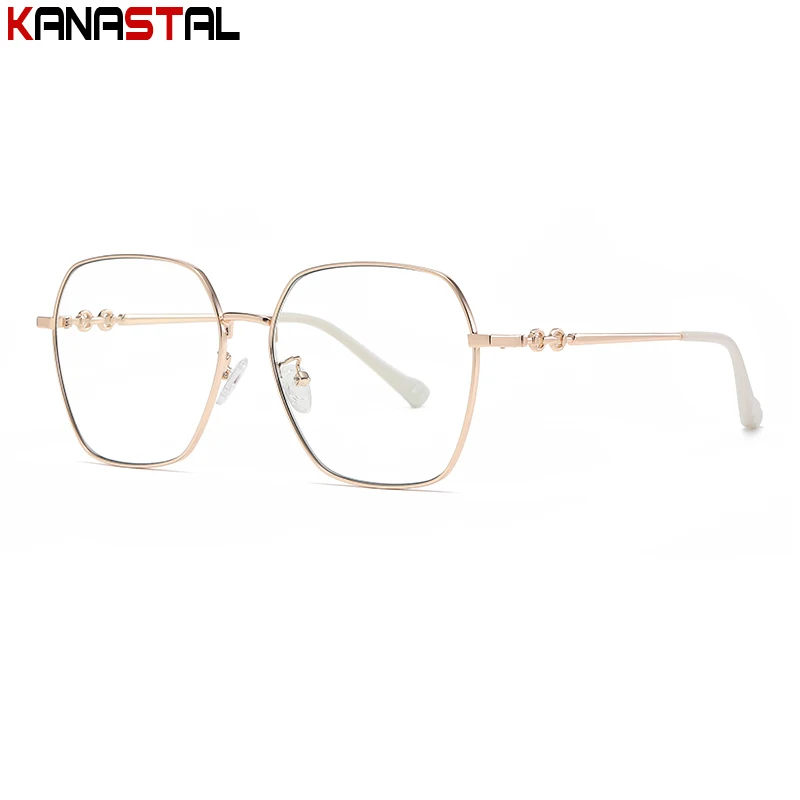 Очки женские многоугольные с защитой от сисветильник аксессуар в металлической