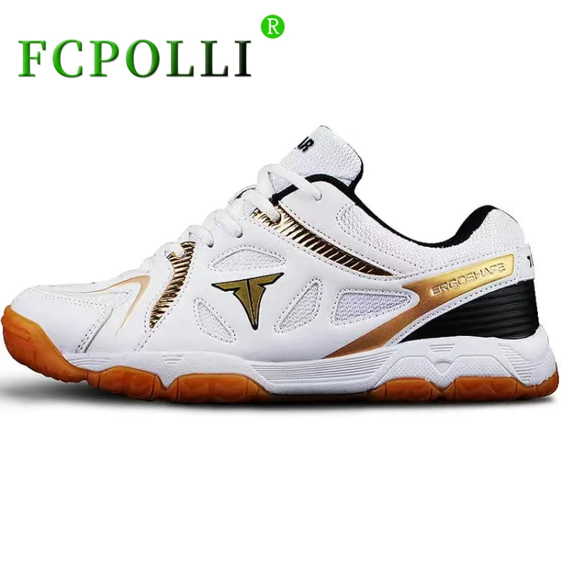 

Fcpolli Man Indoor Court Shoes Brand Table Tennis Shoes For Women Breathable Badminton Shoe Couples Anti Slip Sport Sneakers