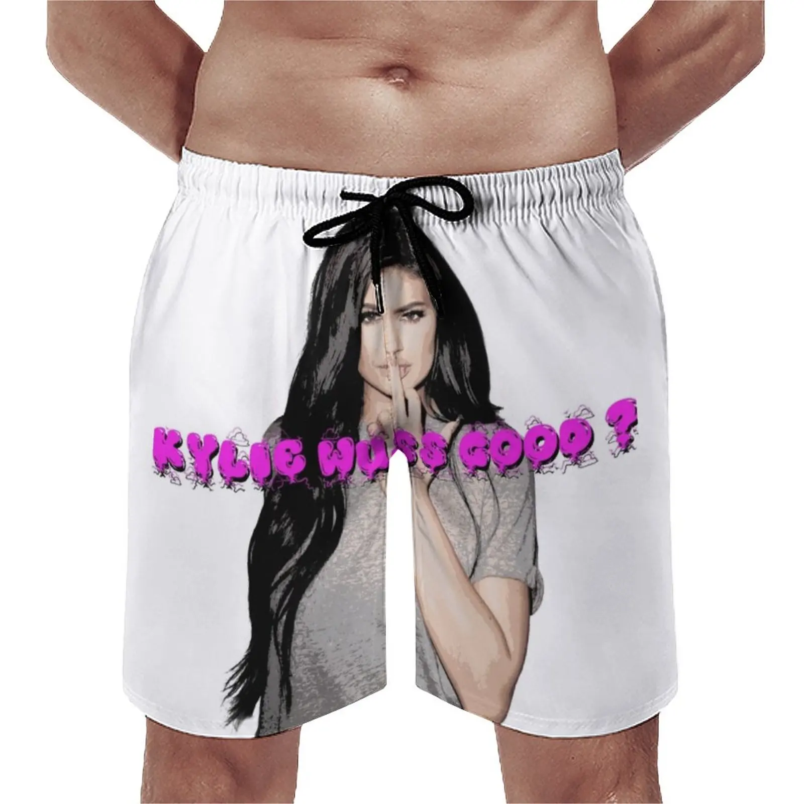 

Kylie мягкие хорошие шорты Nicki Minaj высококачественные шорты Jenner kardhasia Queen Singer крутые шорты с принтом плавки Плавки