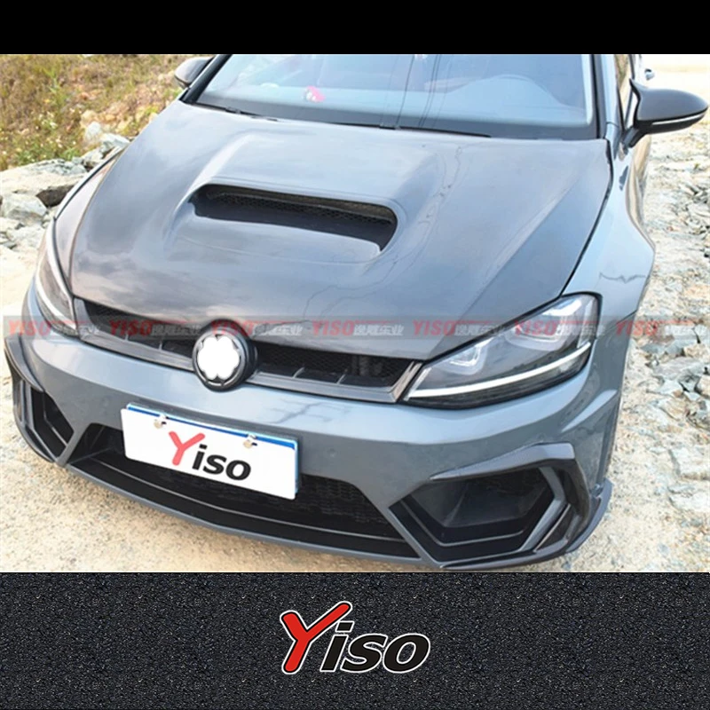ДЛЯ VW GOLF 7 R GTI Rline Volkswagen модифицированная крышка двигателя Yiso из углеродного