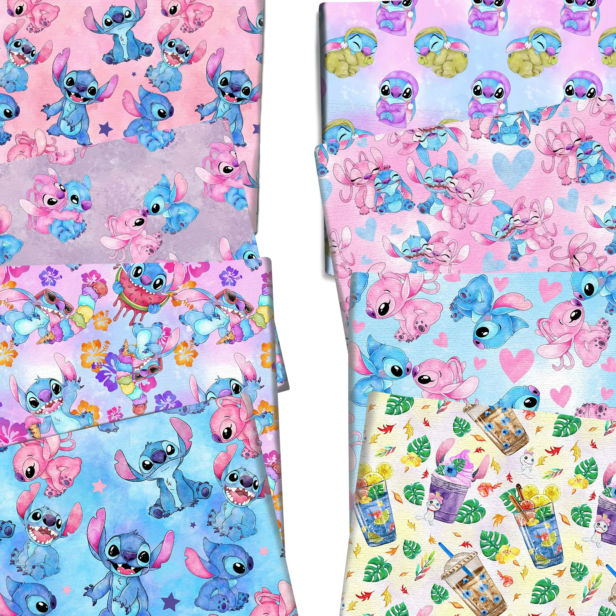 Ткань из полиэстера и хлопка для шитья, 50*145 см