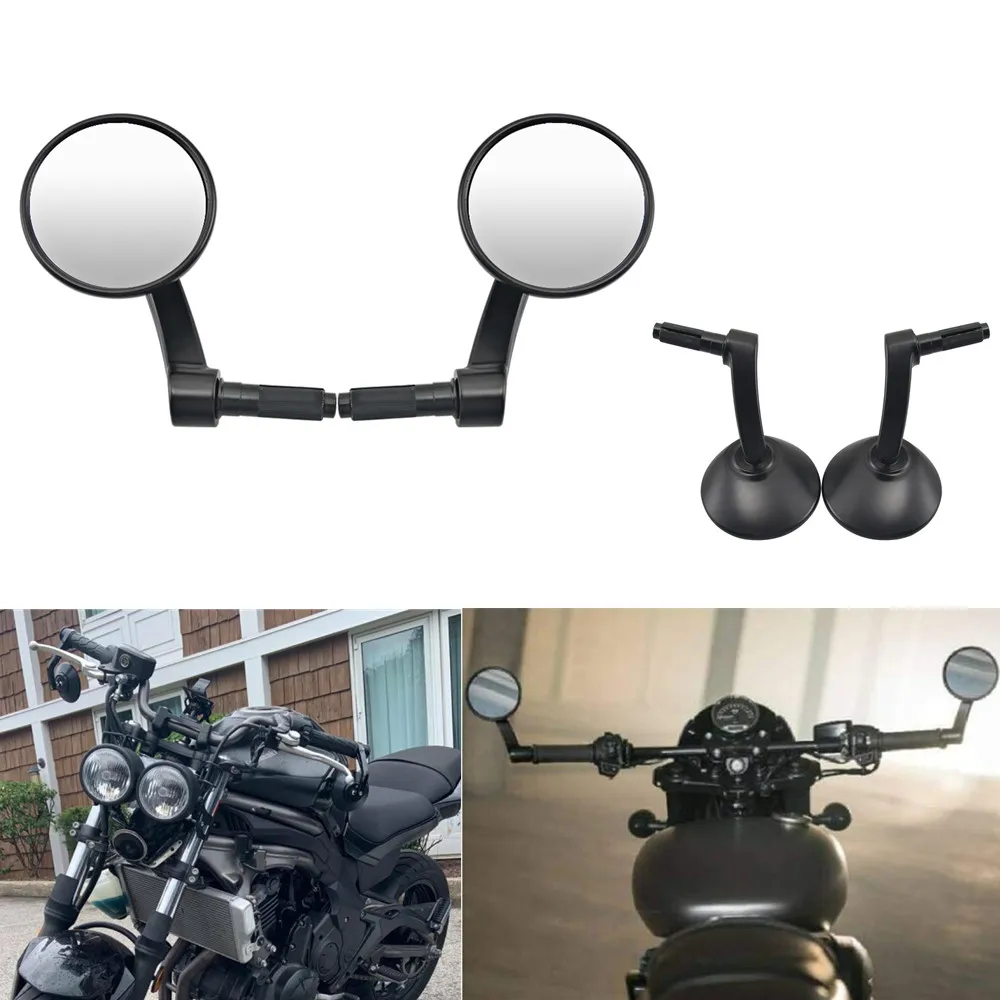 Мотоциклетные аксессуары, регулируемые зеркала заднего вида на руль для Harley Spostster XL 883 Dyna Chopper Cafe Racer, новинка