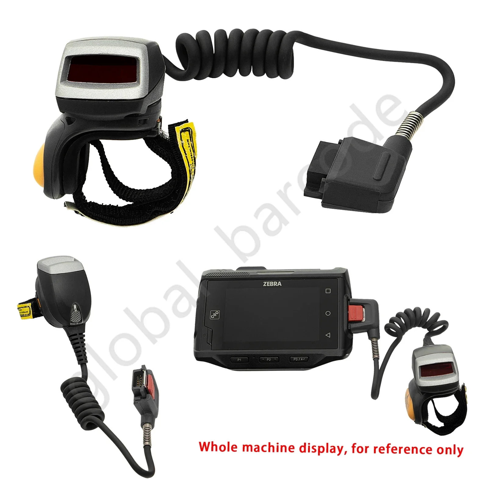 Сканер для пальцев 1D, сканер с проводным кольцом для Zebra Symbol ...