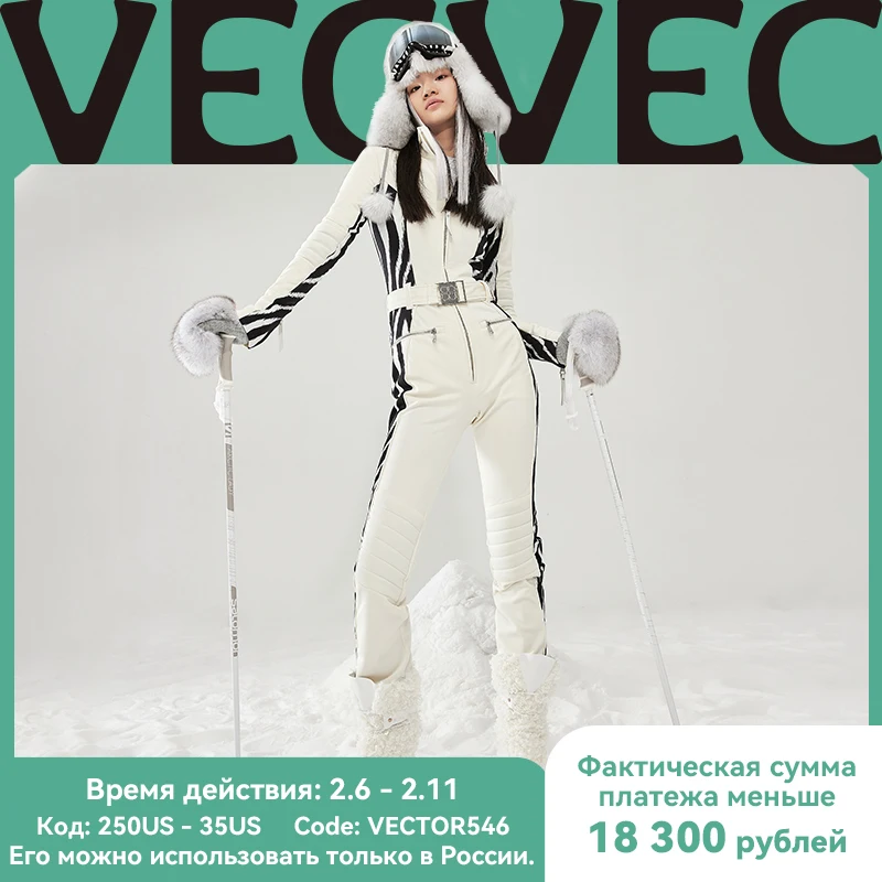 VECVEC warm Snowboard ski breathable suit Women's ski suit Outdoor sports windproof waterproof ski suit snow jacket women