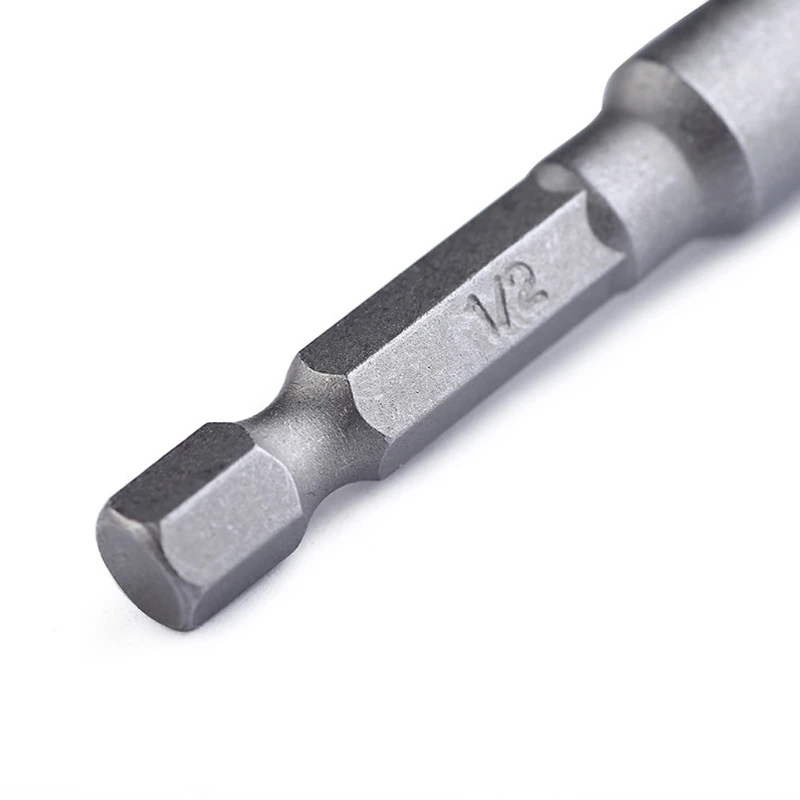 

6pcs Hex Shank Wrench Drive Power Extension Drill Bit Socket Adapter Holder 1/4" 3/8" 1/2"