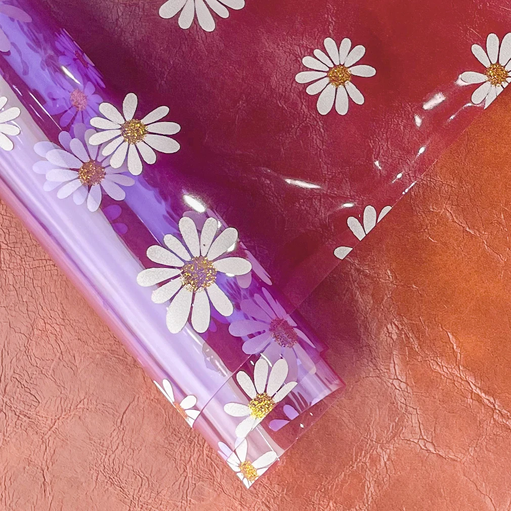 Прозрачные ПВХ листы из искусственной кожи 46x135 см