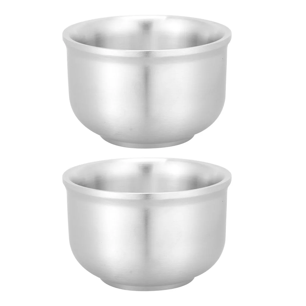 

Bowl Bowls Metal Steel Ice Mixing Noodle Rice Cream Salad Serving Insulated Large Cereal Ramen Container Storage Fruit Stainless