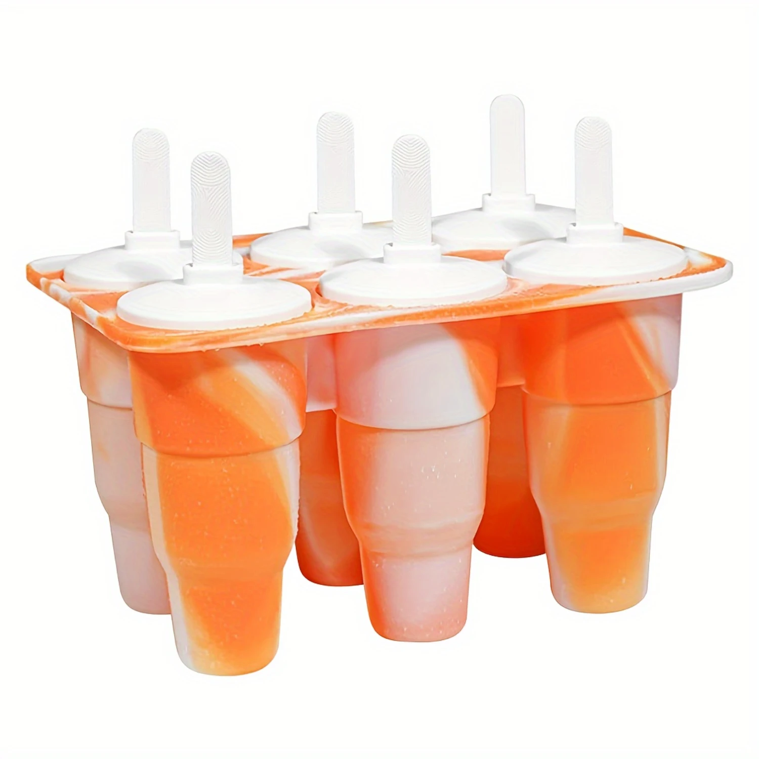 Силиконовые формы для льда с 6 полостями и капельницами складные мороженого не