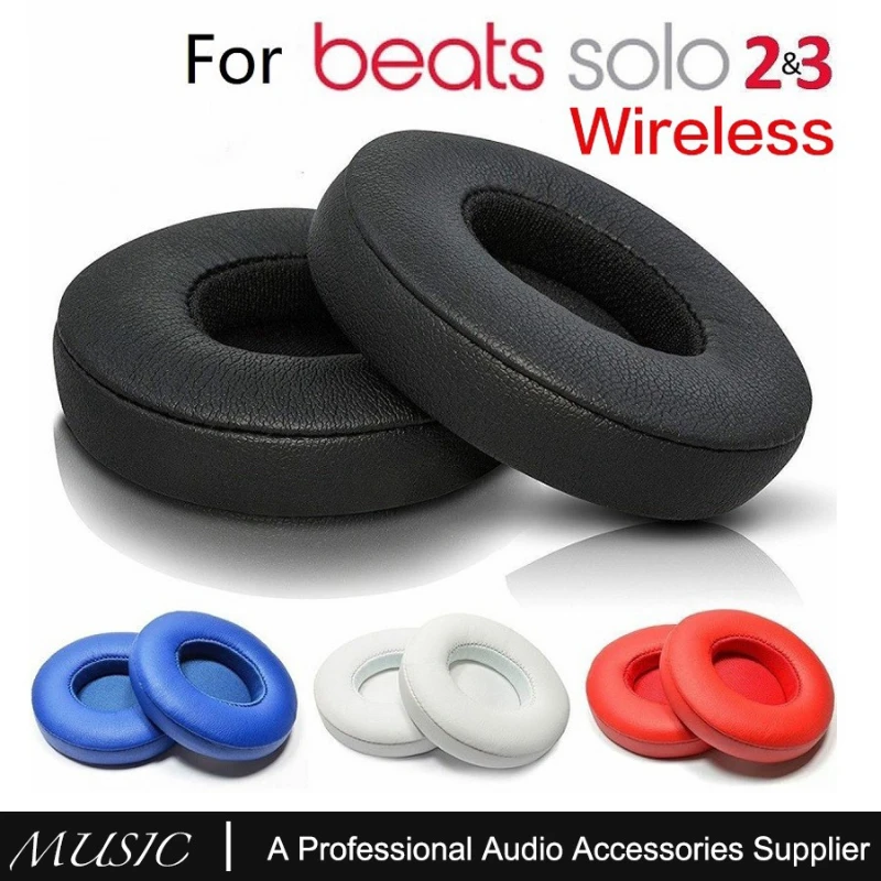 

Ear Pads Cushion Beats Solo2 Solo3 Wireless Protein Earphone Cover, Replacement Earmuffs Headphones