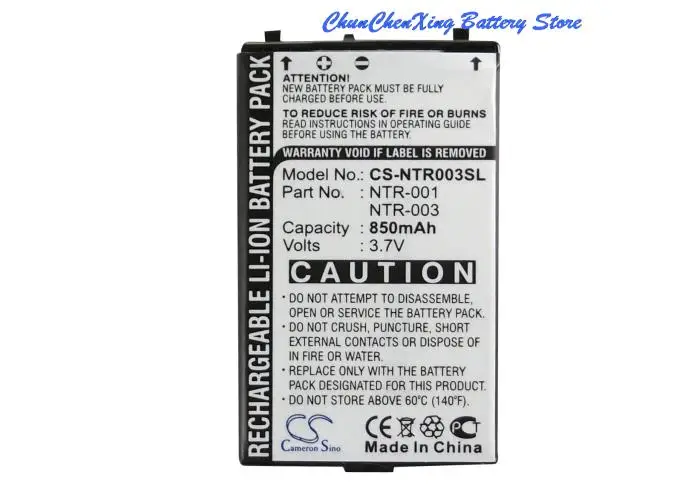 

NTR-001 батареи Cameron Sino 850 mAh, NTR-003 для Nintendo NDS