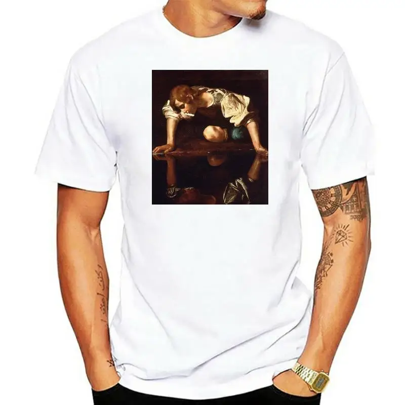 

Narcissus T Shirt by Caravaggio (Michelangelo Merisi) Men T-shirt
