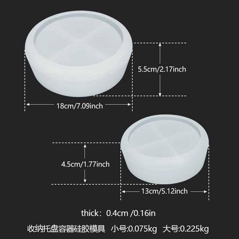 DIY цементная гипсовая чаша для хранения свечей форма клея контейнер коробка