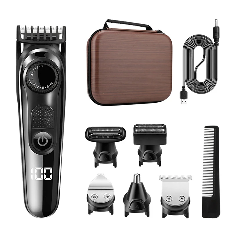 

Multifunctional Hair Clipper Electric Nose Hair Device With Sideburn Trimmer For Men