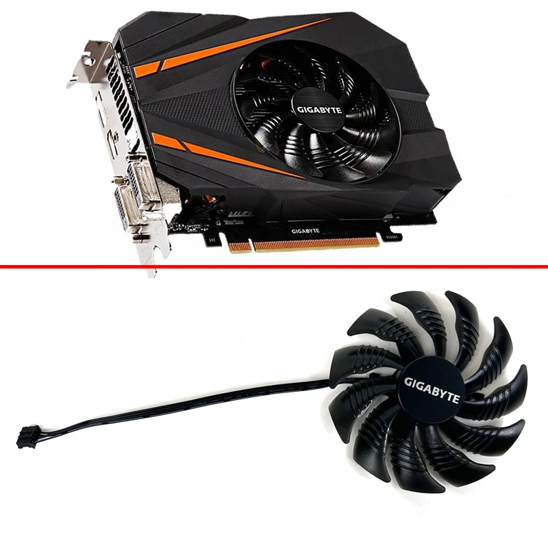 3PIN 4PIN 85 мм PLD09210S12HH T129215SU подходит для Gigabyte GTX1050 Ti GTX1080 1060 NVIDIA 1070 мин игровой OC 3G
