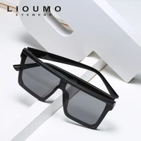 lioumo rivet frame square sunglasses women oversized glasses men driving fishing goggles trendy shades uv400 lentes de sol mujer