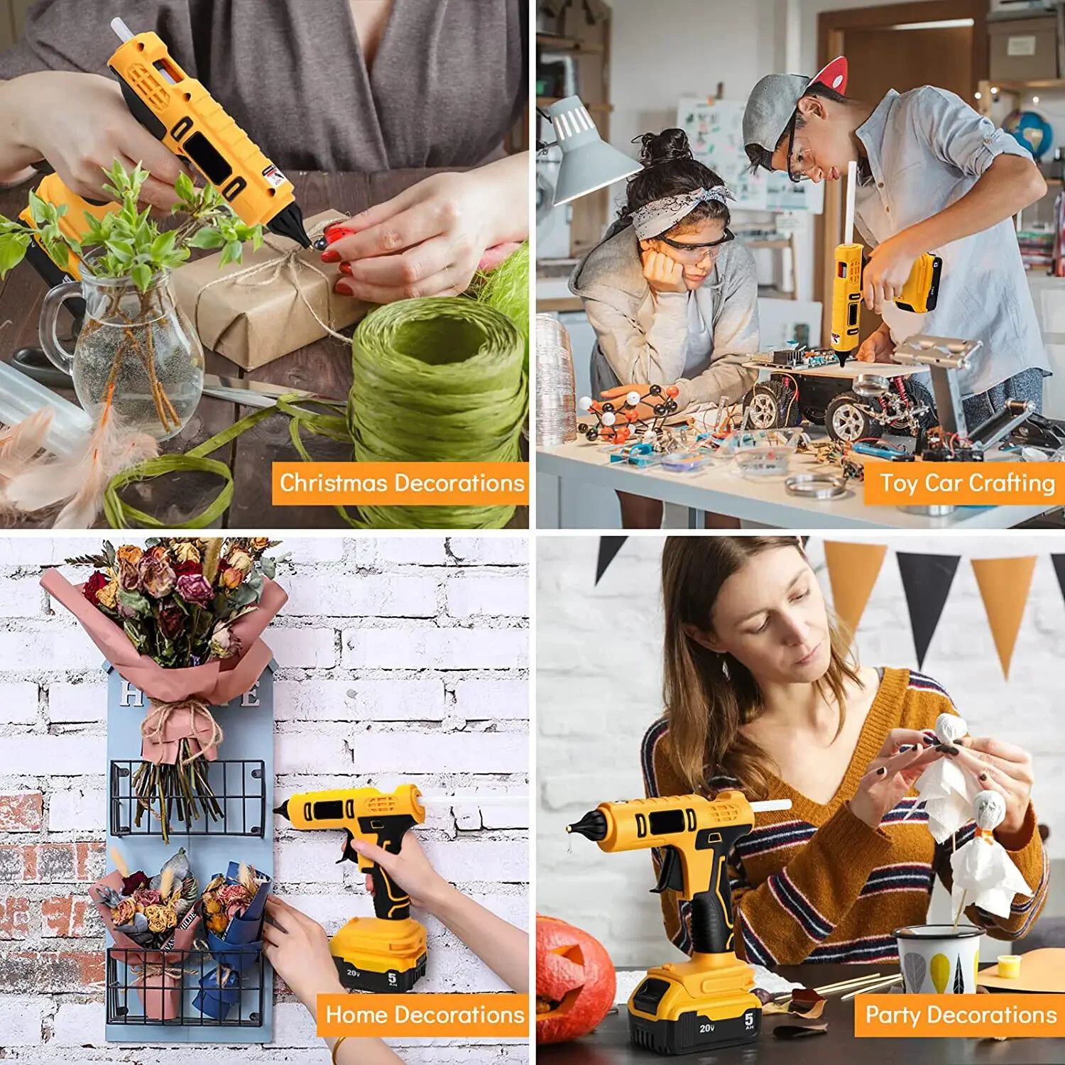 Электрический богиня беспроводной электрический ручной термоклеевой пистолет