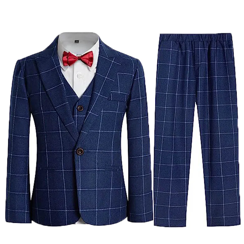 Детский костюм для фотосессии джентльмена куртка мальчиков жилет брюки