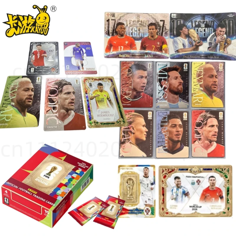 Фото Коллекционные карточки KAYOU 2026 FIFA World Cup: Официальная коллекция Panini Soccer Star, лимитированная серия, сувенир для болельщиков, подарок на день рождения №1