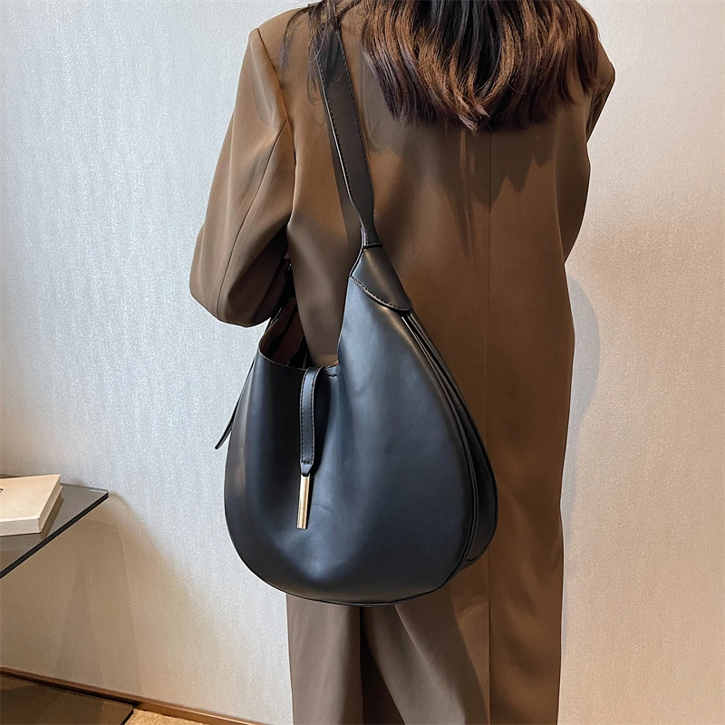 Large Shoulder Side Bag for Women 2023 Trend Designer Winter Simple Solid Color Big High Capacity Tote Bags Handbags