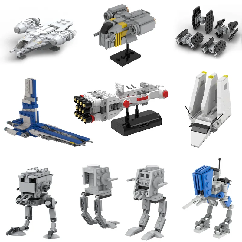 

Конструктор MOC Mini Space Empire для лечения межзвездных бритв, строительный блок для разведчика, модель транспорта, обучающая детская игрушка в подарок