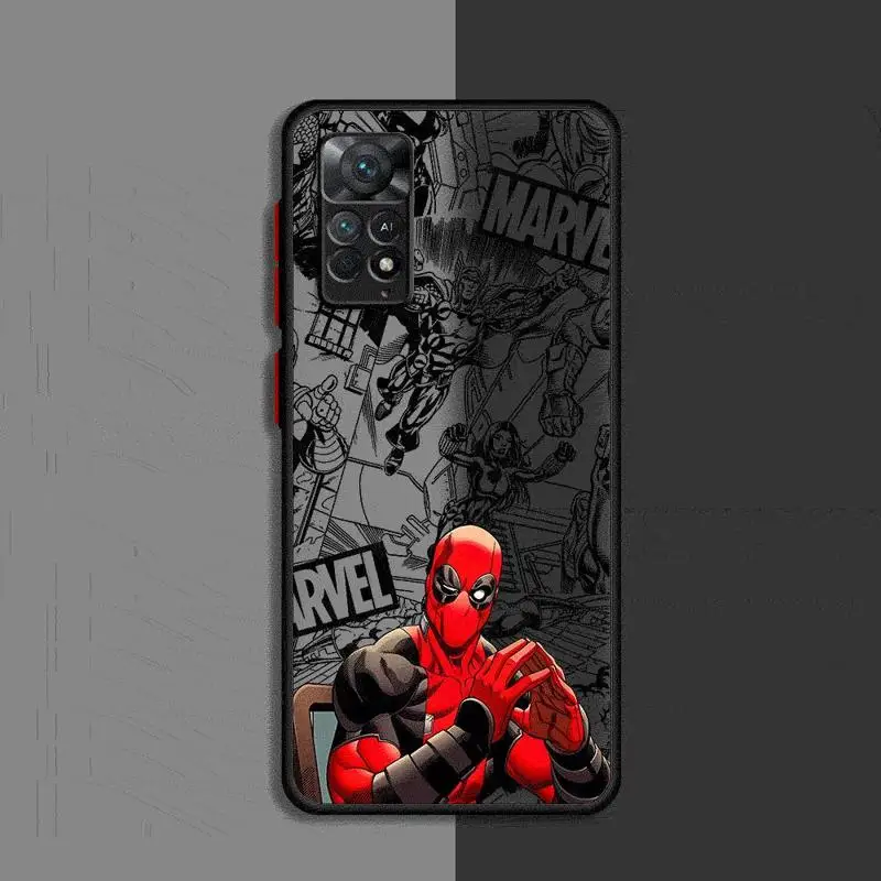 Милый чехол для телефона Marvel Дэдпул Xiaomi Redmi 13C1 2 5G 10C 12C 9 10 9A 9T 9C A1 A2 Plus K40 Pro