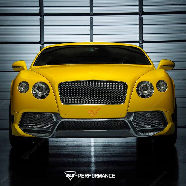 Фото Комплект обвеса V-образного стиля из полукарбона для Continental GT: передний сплиттер, задний диффузор, боковые пороги №4
