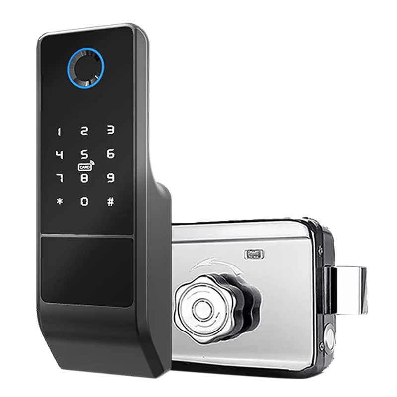 

Интеллектуальный Дверной замок с приложением Bluetooth, цифровой пароль, электронный замок со сканером отпечатков пальцев для детской двери
