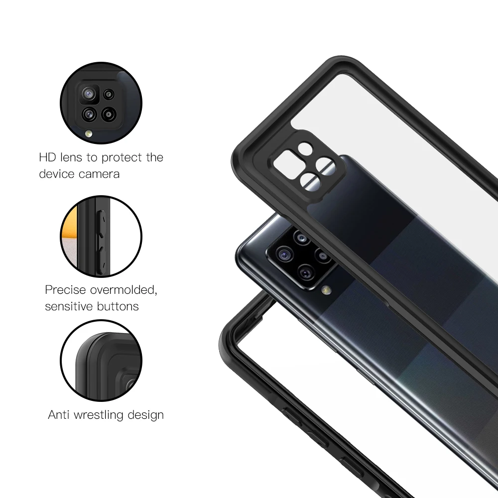 Чехол для Samsung Galaxy A42 5G A32 чехол 360 дюйма полная защита IP68 водонепроницаемый
