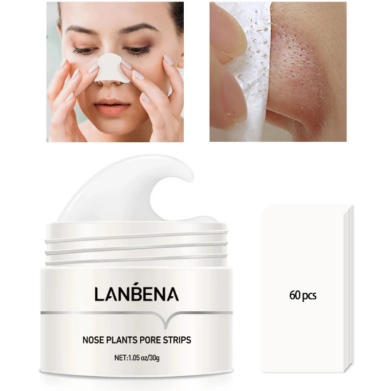 

LANBENA New Style Blackhead Remover Nose Mask Pore Strip Black Mask Peeling Acne Treatment Black Deep Cleansing Skin Care Korea