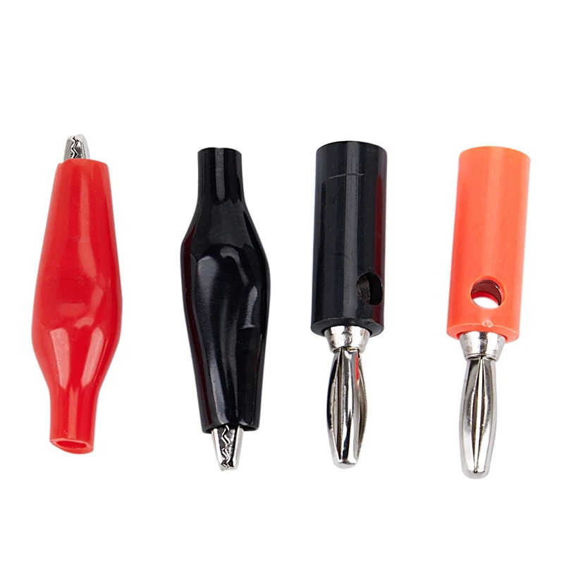 

40pcs Red Black Crocodile Alligator Test Clips And Banana Plug