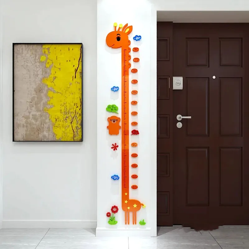

Home Entrance Wall Stickers Cartoon Kids Height Measure Decals Living Room Children Height Ruler Stickers Bedroom Growth Chart