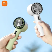 xiaomi portable handheld fan 2200mah battery usb rechargeable mini fan air cooler outdoor fans semiconductor refrigeration