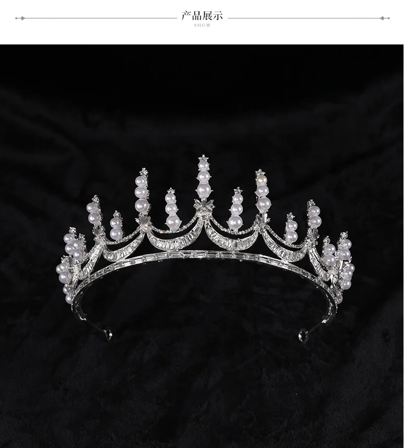 

Bridal Crown Wedding Shooting Catwalk Headband Tiara Crystal