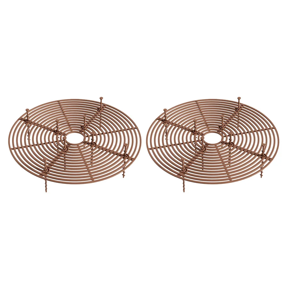 

2 Pcs Flower Pot Soil Cover Mesh Indoor Pots Guard Protector Plants Flowerpot Dog Digging Stopper Cats Vessel Accessory