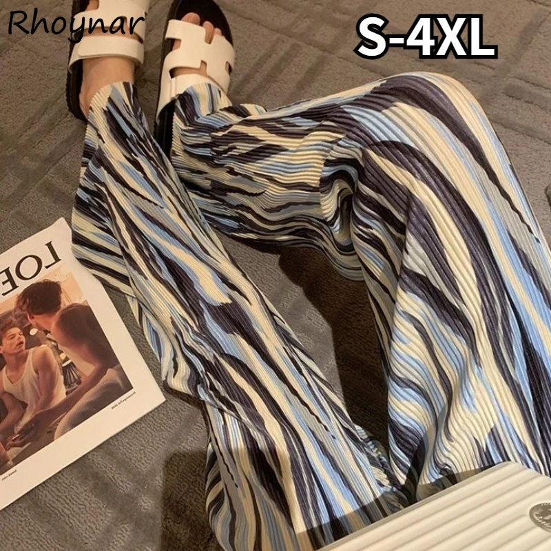 

Pants Women Causal Tie Dye Clothes Youth S-4XL Folds Mopping Wide-leg Design Fashion Ulzzang Chic Female Streetwear Ins New Y2k