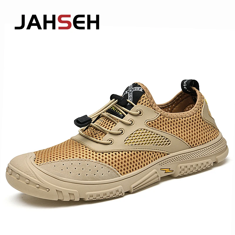 

High Quality Men Summer Shoes Non-Slip Wear-resistant Sandals Mens Casual Sneakers Breathable Mesh Designer Shoes Size 38~46