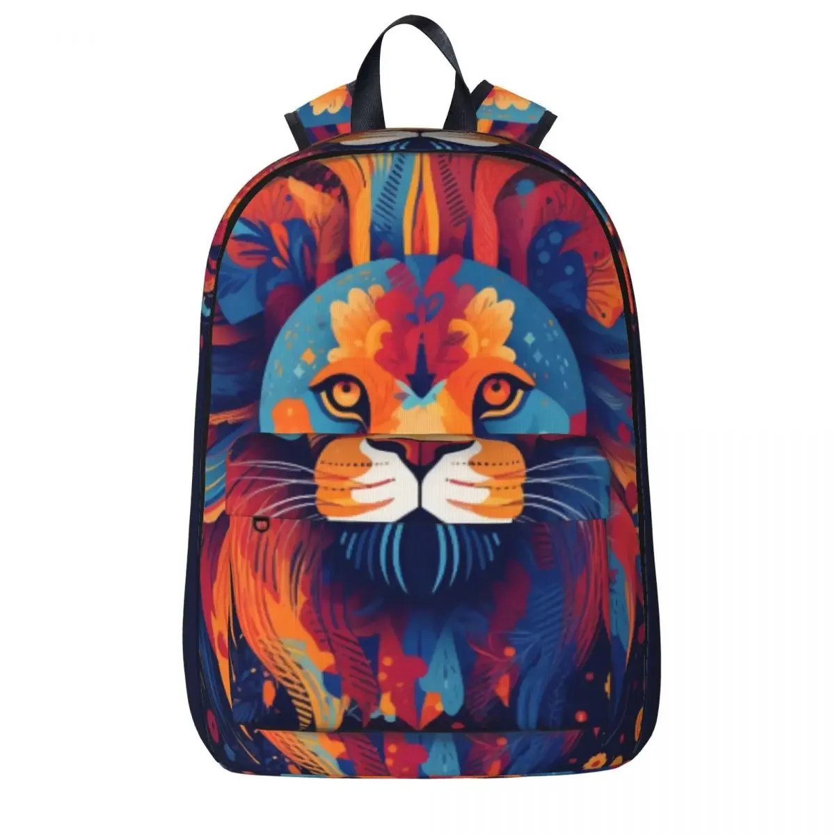 

Lion Backpack Abstraction Illustration Kawaii Backpacks Girl College Durable School Bags High Quality Rucksack