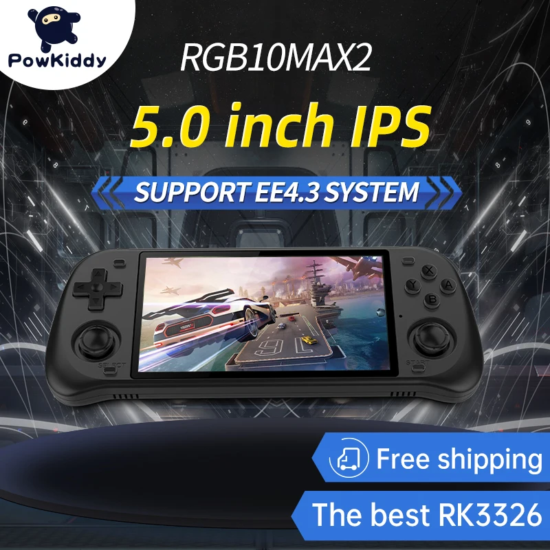 Ретро-Консоль POWKIDDY с открытым исходным кодом RGB10 Max 2 Карманная игровая консоль