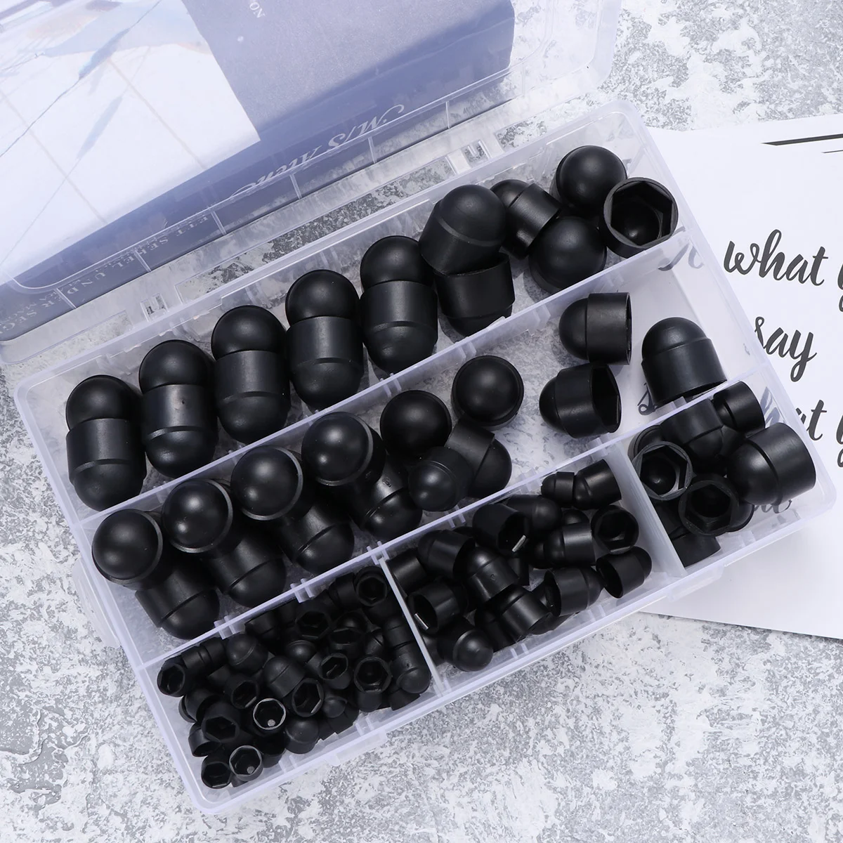 145 Pcs Dome Hexagon Bolt Head Caps Cover against Weathering M5 M8 M10 M12 -M12