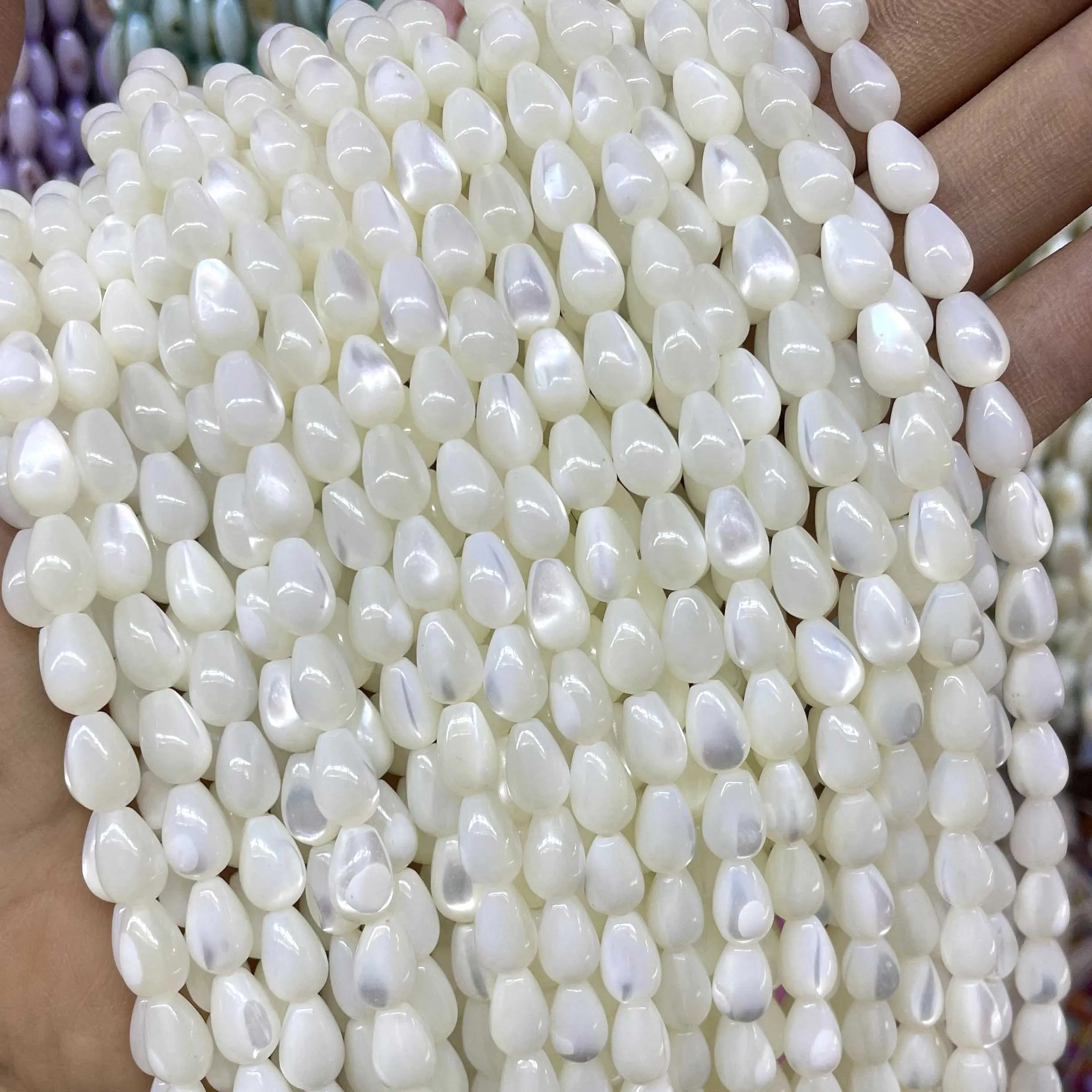 Швабра из натуральных бусин 4/5/6 мм