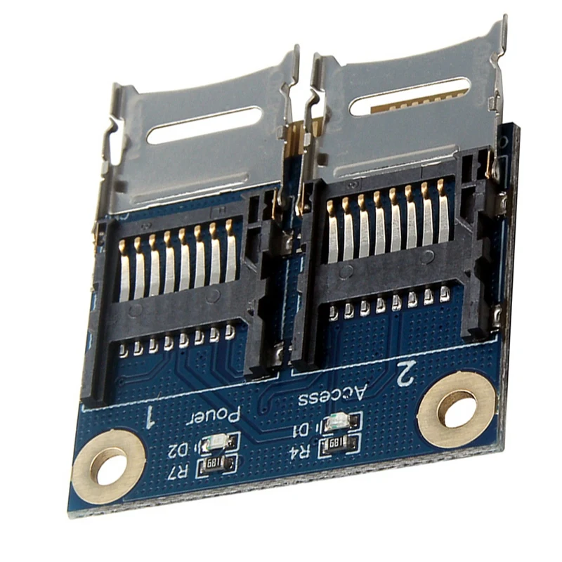Мини-адаптер Pci-E 2 SSD HDD для ноутбука двойной Micro- SD SDHC SDXC TF Mini Pcie устройство чтения
