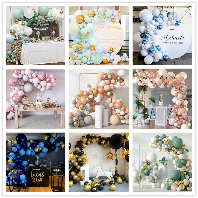 

Balloon Arch garland Happy Birthday balloons Baby Shower Decorations bachelorette party Wedding Decoration Birthday balloon arch