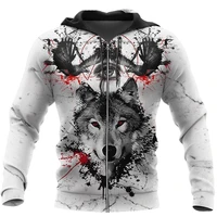 new arrival fashion mens hoodies 3d wolf printed loose fit sweatshirt for men streetwear hoody funny hoodie brand pullover 83