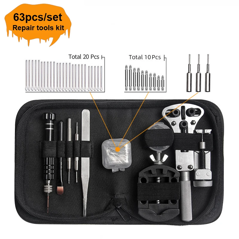 147pcs watch tools kit professional watchmaker tool 63pcs/31pcs/30pcs/16pcs watch repair tools set with opener remover tweezers