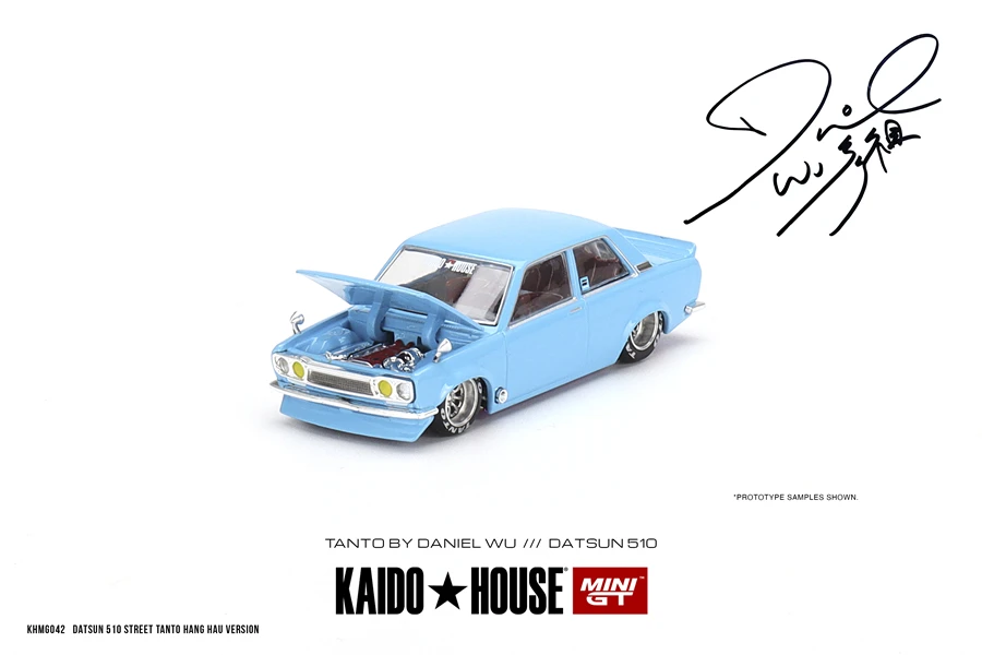 

Kaido House + MINI GT 1:64 Datsun 510 Street Knives V2 Daniel Wu KHMG042 LHD